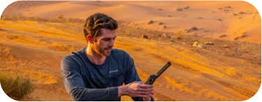 Connectivité portable désert